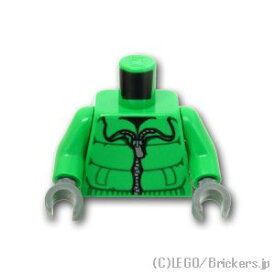 レゴ パーツ トルソー - ダウンジャケット [ Bt,Green / ブライトグリーン ] | LEGO純正品の バラ 売り