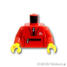 レゴ パーツ トルソー - フロントポケットのジャージ [ Red / レッド ] | LEGO純正品の バラ 売り