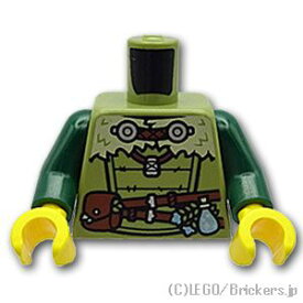 レゴ パーツ トルソー バイキングのチュニック [ Olive Green / オリーブグリーン ] | LEGO純正品の バラ 売り