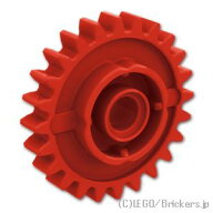 レゴ パーツ テクニック ギア - 24歯 両側クラッチ [ Red / レッド ] | LEGO純正品の バラ 売り