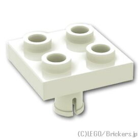 レゴ パーツ プレート 2 x 2 - ボトムピン [ White / ホワイト ] | LEGO純正品の バラ 売り