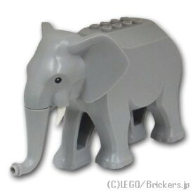 レゴ パーツ ゾウ - 白い牙 [ Light Bluish Gray / グレー ] | LEGO純正品の バラ 売り