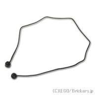 レゴ パーツ ストリング ロープ 30L(約24cm) - エンドスタッド [ Black / ブラック ] | LEGO純正品の バ…