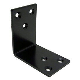 WAKI 和気産業 巾広アングル 黒 60×60 巾40mm BY-039