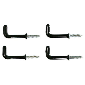 【メール便可】WAKI 和気産業 コーティング 洋折釘 25mm 黒 4本入 SH-126