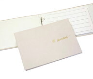 芳名帳 ゲストブック 「ルナ」 バインダー式 （ 90名用 ） 名前のみ SH 芳名録 ウェディンググッズ 結婚…