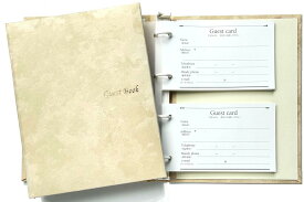 SH芳名帳 ゲストブック 「ルナ」 招待状 に同封できるカード 式 60枚付 化粧箱入りSHゲストカード 芳名録 バインダー ゲストブック結婚式 芳名カード おしゃれ ゲストサイン 住所録 横書き ペーパーアイテム ウェディング ブライダル 結婚式 披露宴 パーティー 受付