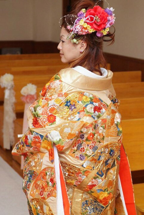 楽天市場】104U【花嫁金色打掛一式レンタル/4泊5日/往復送料無料