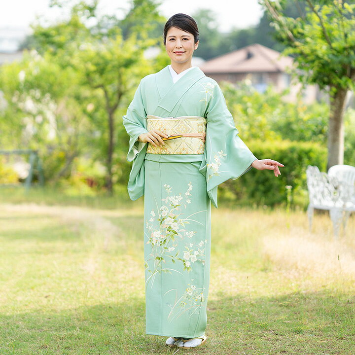 楽天市場】【レンタル】夏用 着物 単衣 訪問着 フルセット （HEHO 