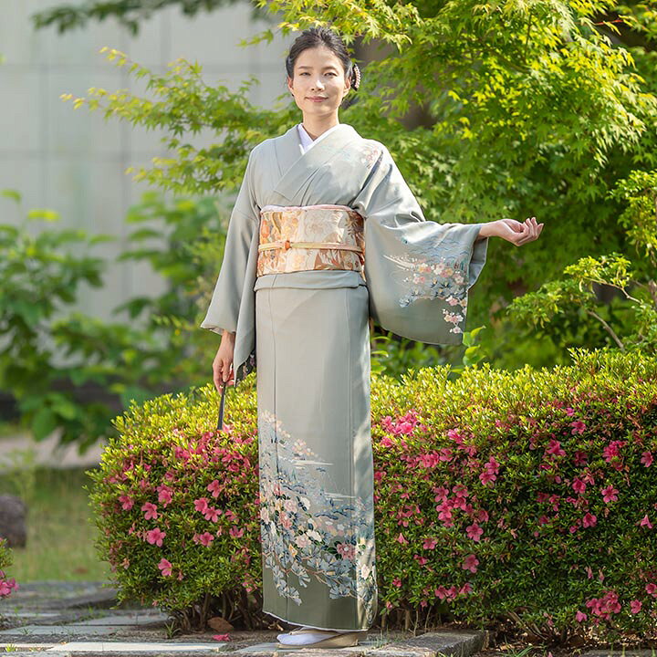 楽天市場】【レンタル】高級正絹 着物 訪問着 留袖 フルセット 