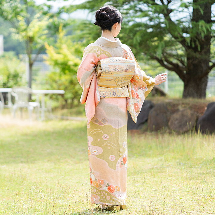 楽天市場】【レンタル】高級正絹 訪問着 フルセットレンタル訪問着 薄  