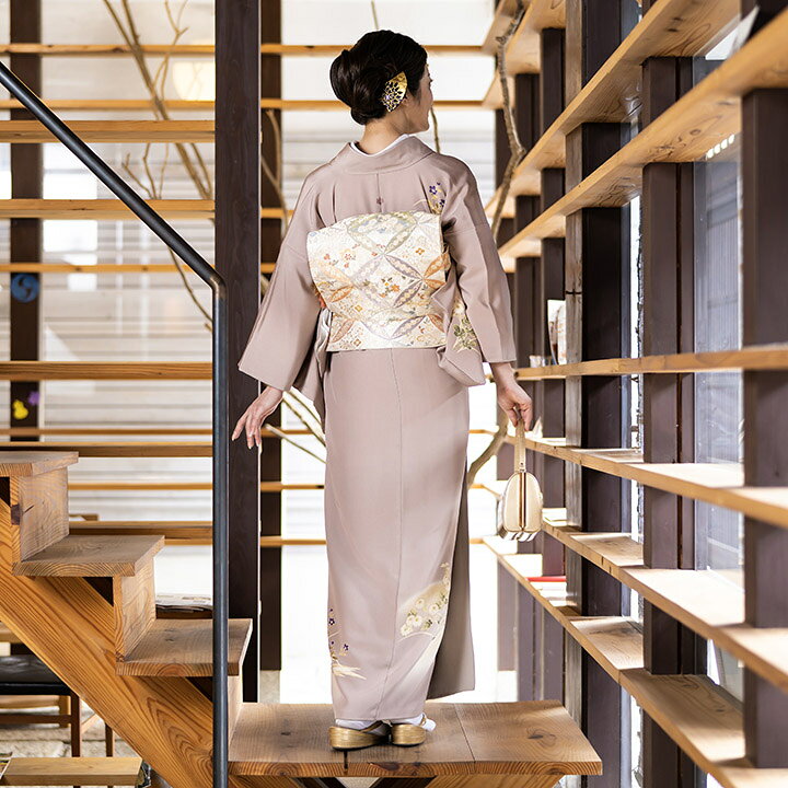 楽天市場】【レンタル】高級正絹 訪問着 フルセットレンタル 訪問着 茶  