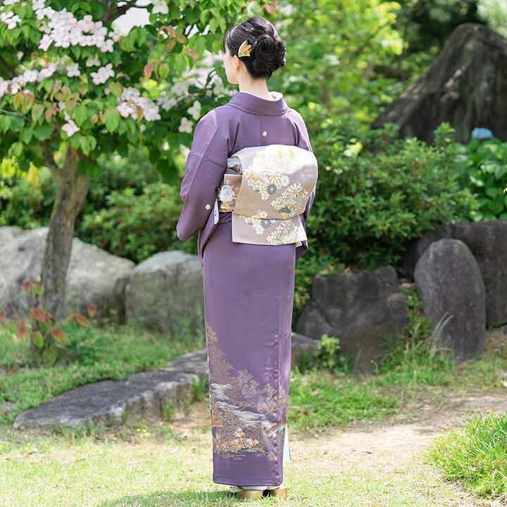 楽天市場】【レンタル 高級正絹 色留袖 フルセットレンタル】古代紫色 