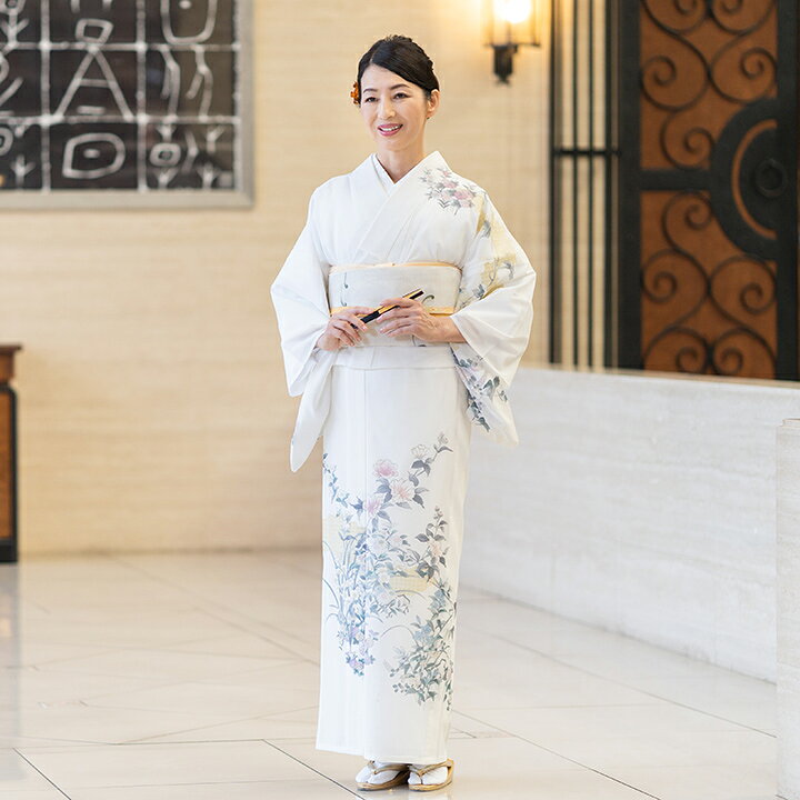 楽天市場】【レンタル】夏用 着物 絽 訪問着 フルセット 安い（ROHO  