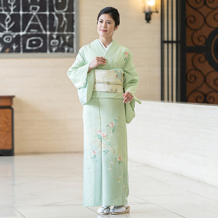 楽天市場】【レンタル】夏用 着物 絽 訪問着 フルセット 安い（ROHO  