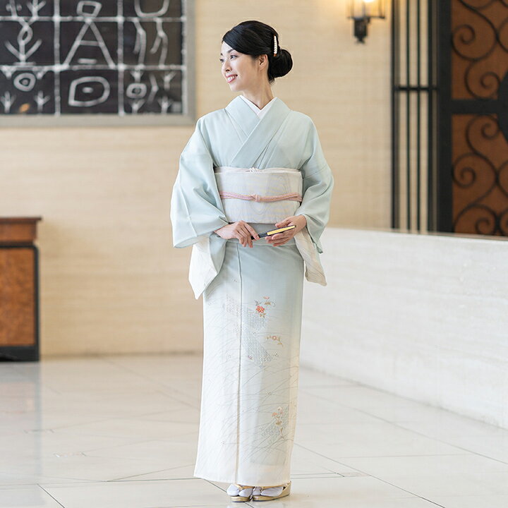 楽天市場 夏用 絽 訪問着 レンタル 夏用 絽 ろ 訪問着レンタル 安い Roho 074 薄浅葱色 結婚式 列席 衣装 夏 訪問着 絽 レンタル 貸衣装 訪問着 レンタル 夏 式典着物 レンタル 夏お茶会着物 夏お出かけ着物 レンタル セットレンタル 6月 7月 8月 9月 レンタル