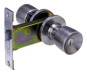 【玄関 鍵】栗山アルミ 玄関錠 バックセット100mm【ドアノブ】【FSGA-4】【交換用・取付用】