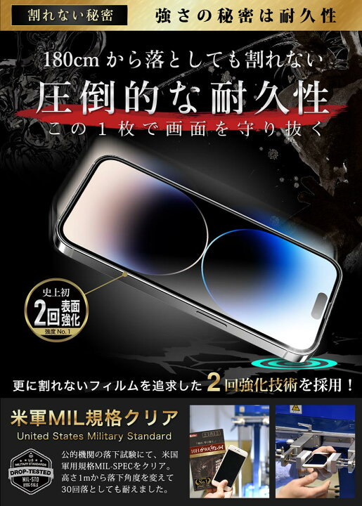 楽天市場】iPhone14 Pro Max 全面保護 ガラスフィルム 保護フィルム 