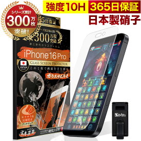 iPhone16 Pro ガラスフィルム アンチグレア 保護フィルム 10H ガラスザムライ パズルゲーム用 反射低減 液晶保護フィルム ゲーム アイフォン iPhone 16 Pro プロ オーバーズ iPhone16Pro TP01