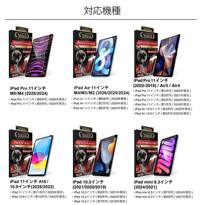 ipad第9世代 保護フィルム、保護カバー付 43000円
