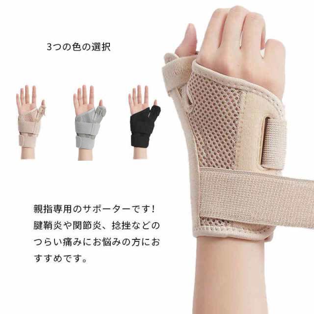 全ての 親指サポーター メッシュタイプ 腱鞘炎 付け根 テーピング ばね指 突き指 捻挫 固定 母指CM関節症