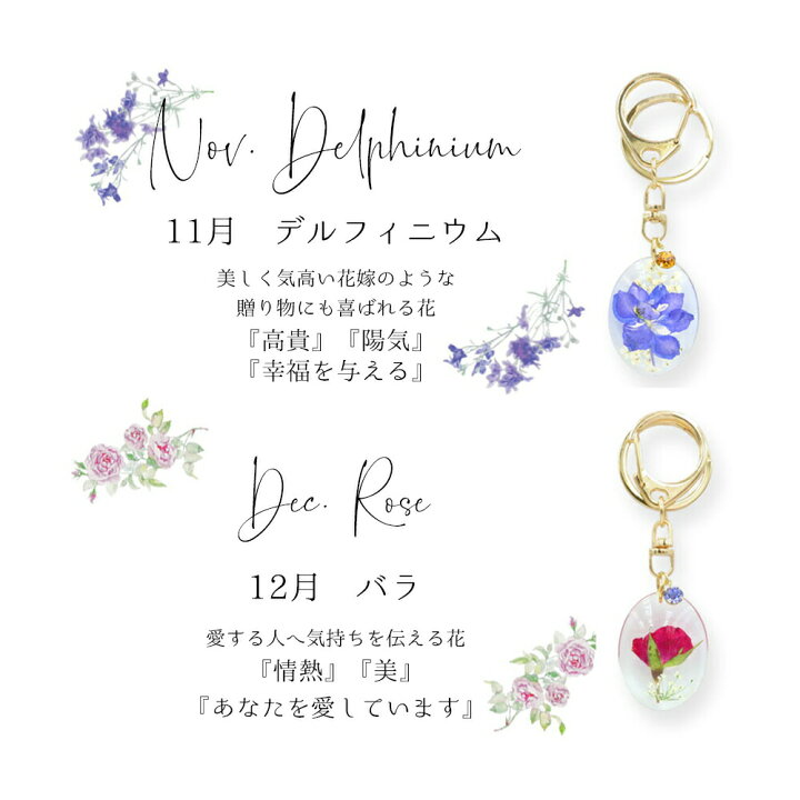 楽天市場 キーホルダー 誕生日 ギフト プレゼント 花 ドライフラワー 誕生花 誕プレ フラワーメッセージ レジン 可愛い かわいい おしゃれ ラッピング無料 サービス カード メッセージカード 付き バースデー 女友達 彼女 友達 お中元 Happyストアー