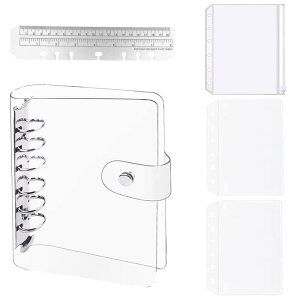 �V�X�e���蒠 A7 PVC �o�C���_�[ �~�j6���蒠 �|�P�b�g�T�C�Y PVC�N���A�f�� �_�炩�� �{�_���t�� A7�N���A�|�P�b�g 3���t�� ��K�t�� �m�[�g