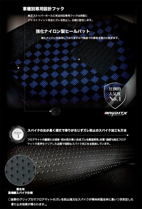 楽天市場】【お得なクーポン】 トヨタ 86 フロアマット 4点セット 型式 