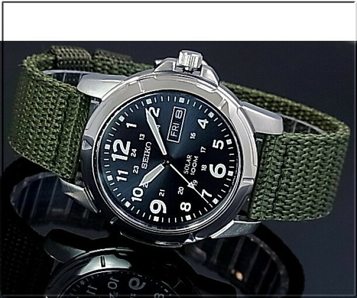 楽天市場】SEIKO/ソーラー時計【セイコー】メンズ腕時計 モスグリーン 