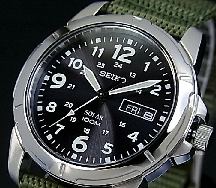 楽天市場】SEIKO/ソーラー時計【セイコー】メンズ腕時計 モスグリーン 