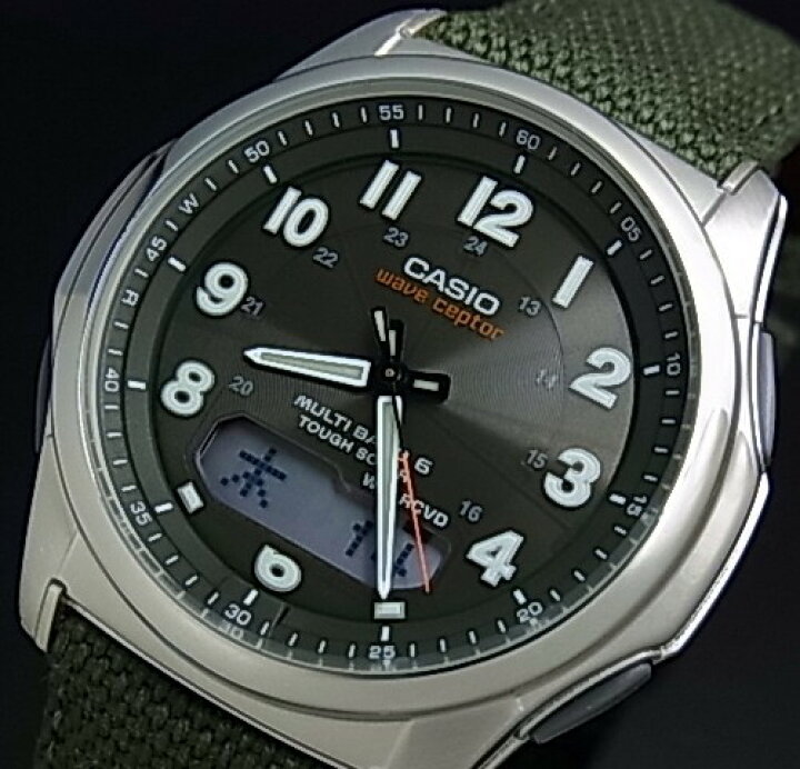 楽天市場】CASIO/Wave Ceptor【カシオ/ウェーブセプター】メンズ腕時計 