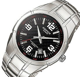 CASIO/EDIFICE【カシオ/エディフィス】メンズ腕時計 ブラック文字盤 メタルベルト EF-125D-1AV 海外モデル【並行輸入品】