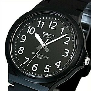 ■メール便配送■CASIO/Standard【カシオ/スタンダード】アナログクォーツ メンズ腕時計 ラバーベルト ブラック 海外モデル【並行輸入品】MW-240-1B