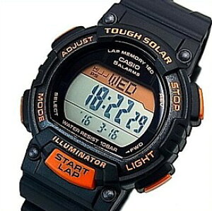 CASIO/SPORTS GEAR�y�J�V�I/�X�|�[�c�M�A�z���f�B�[�X �\�[���[�r���v ���o�[�x���g �u���b�N/�I�����W(�������K�i)STL-S300H-1BJH