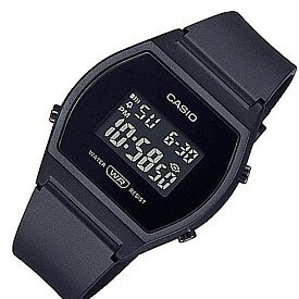 ■メール便配送■CASIO/Standard【カシオ/スタンダード】アラームクロノグラフ ボーイズサイズ 腕時計 Sporty casual design デジタルモデル オールブラック ラバーベルト 海外モデル【並行輸入品】LW-204-1B