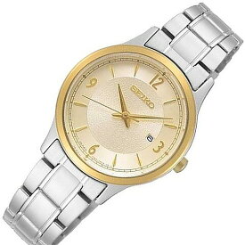 SEIKO/Quartz【セイコー/クォーツ】50周年記念モデル レディース腕時計 メタルベルト シャンパンゴールド文字盤 SXDH04P1 海外モデル【並行輸入品】