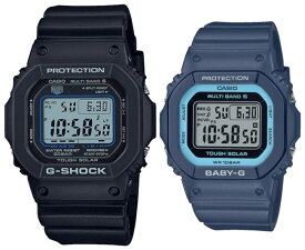 CASIO/G-SHOCK/Baby-G【カシオ/Gショック/ベビーG】ペアウォッチ ソーラー電波腕時計 ブラック/ネイビー(国内正規品)GW-M5610U-1CJF/BGD-5650-2JF