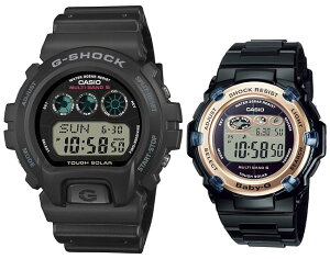 CASIO/G-SHOCK/Baby-G�y�J�V�I/G�V���b�N/�x�r�[G�z�y�A�E�H�b�` �\�[���[�d�g�r���v �u���b�N(�������K�i)GW-6900U-1JF/BGR-3003U-1JF