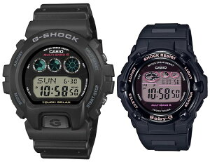 CASIO/G-SHOCK/Baby-G�y�J�V�I/G�V���b�N/�x�r�[G�z�y�A�E�H�b�` �\�[���[�d�g�r���v �u���b�N(�������K�i)GW-6900U-1JF/BGR-3000UCB-1JF