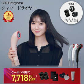 ＜クーポン利用で7,718円OFF！＞【7日23:59終了セットイベント開催中】【公式】ドライヤー 速乾 大風量 乾くのに乾かない ブライト シャワードライヤー Brighte SHOWER DRYER 佐々木希 | ミストドライヤー ヘアドライヤー ナノ化ミスト 美容液 美容 美髪 髪質改善