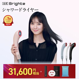＜今なら31,600円相当！＞【セットイベント開催中】【公式】ドライヤー 速乾 大風量 乾くのに乾かない ブライト シャワードライヤー Brighte SHOWER DRYER 佐々木希 | ミストドライヤー ヘアドライヤー ナノ化ミスト 美容液 美容 美髪 髪質改善