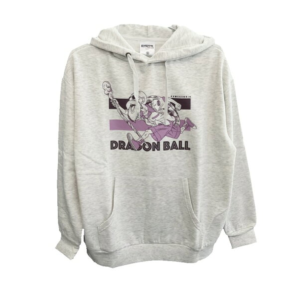 送料無料 代引き決済不可【DB6308】メンズパーカー 裏起毛 スウェット ドラゴンボール DRAGON BALL 亀仙人 プリント プルパーカー ジャンプ コミック キャラ メンズ レディース 兼用 男女兼用 ミックスホワイト ブラック M L LL サイズ