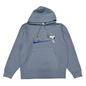 送料無料 【SVW1333-807】 スヌーピー SNOOPY フォルクスワーゲン volkswagen コラボ 裏毛 パーカー スウェット プルパーカー 外車 VW アメカジ カジュアル ワーゲンバス メンズ レディース ホワイト