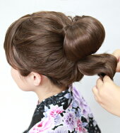 毛たぼ(盛リ髪用)のつけ方4