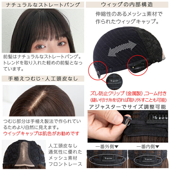 楽天市場】【返品・色交換OK】 医療用ウィッグ 人毛 100% ナチュレ 