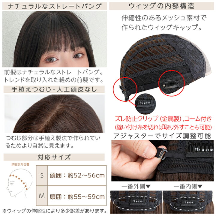 楽天市場】ウィッグ 人毛100% 選べる4タイプ【返品/色交換OK】 医療用  
