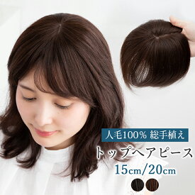 【 SALE！ 最終在庫処分】 部分ウィッグ 人毛100% 2サイズ 頭頂部 ウィッグ 人毛 部分 ヘアピース トップヘアピース ハーフウィッグ 医療用ウィッグ 自然 前髪ウィッグ レディース バレない メッシュ トップカバー 人毛ウィッグ つむじ ミセス 増毛 薄毛 医療用 かつら