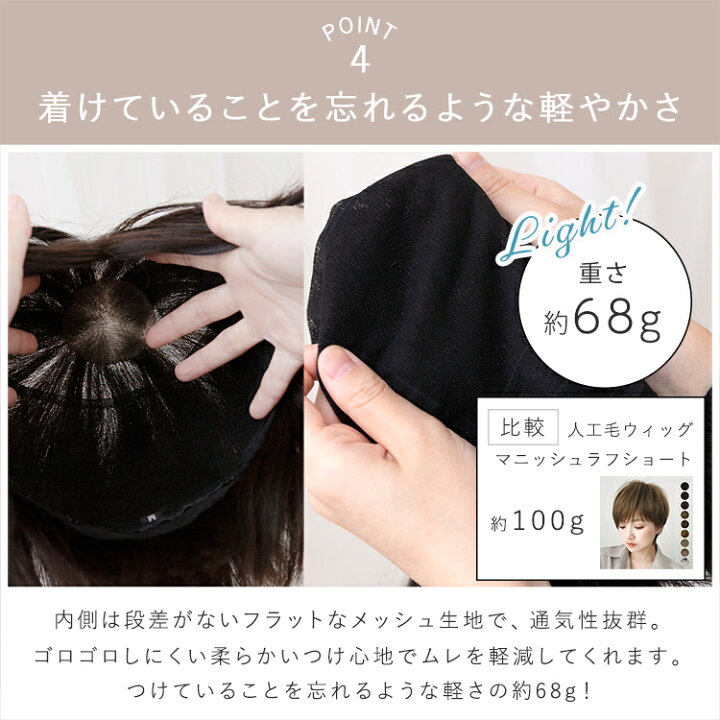 楽天市場】【返品・色交換OK】 医療用ウィッグ 最高級レミー人毛100 