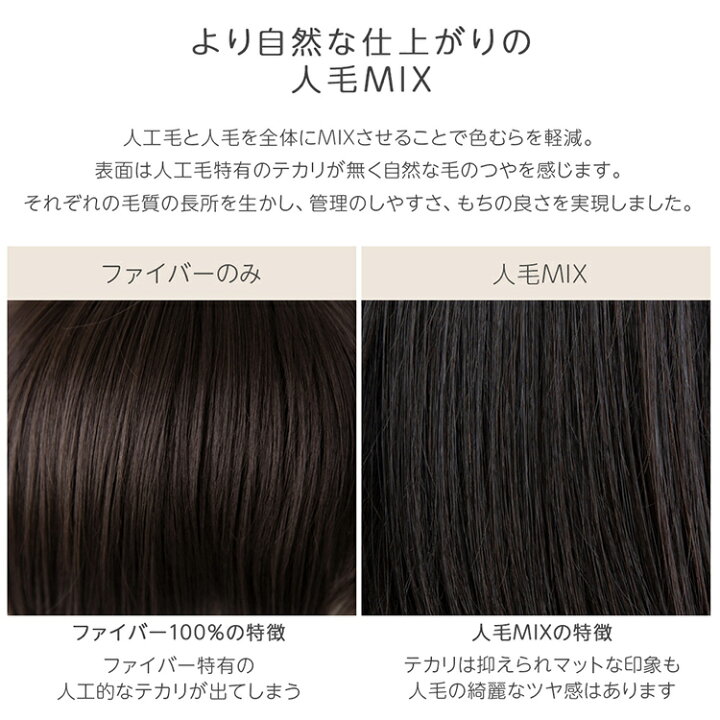 楽天市場】【 SALE！ 最終在庫処分】 ウィッグ 人毛 人毛mix 