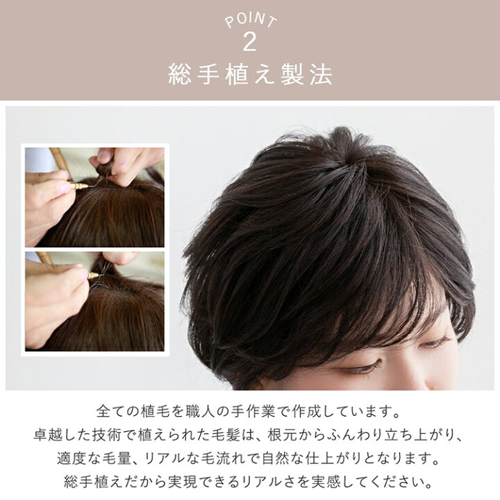 楽天市場】【返品・色交換OK】 医療用ウィッグ 人毛 人毛50% ウィッグ  